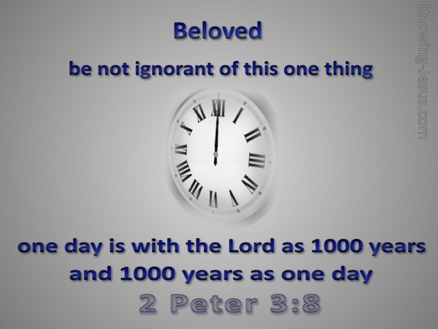 2 Peter 3:8 One Day Is As 1000 Years (gray)